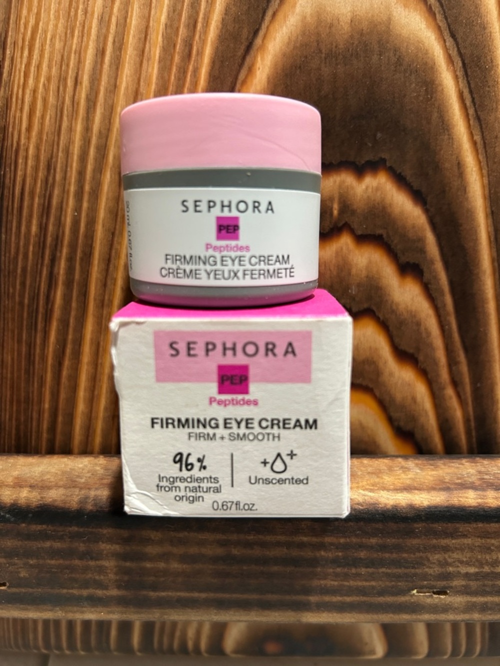 Sephora Firming Eye Cream – Pink and White Jar